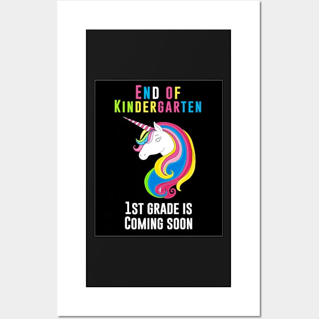 End of kindergarten, 1st grade is coming soon Wall Art by pixelprod